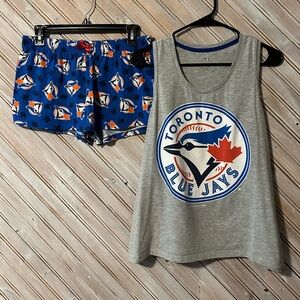 Toronto Blue Jays MLB Genuine Merchandise Booty Short & Racerback Tank Sleep Set